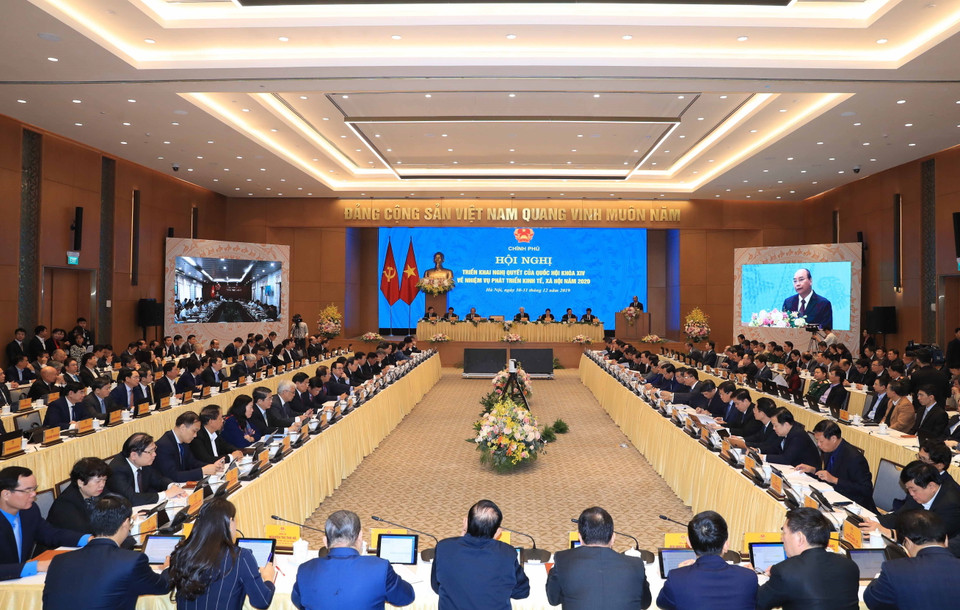 Thủ tướng Nguyễn Xuân Phúc phát biểu khai mạc. (Ảnh: Thống Nhất/TTXVN)