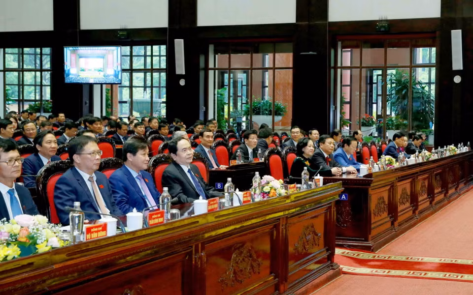 Đại biểu dự bế mạc Đại hội đại biểu Đảng bộ Khối các cơ quan Trung ương lần thứ 13, nhiệm kỳ 2020-2025. (Ảnh: Phương Hoa/TTXVN)