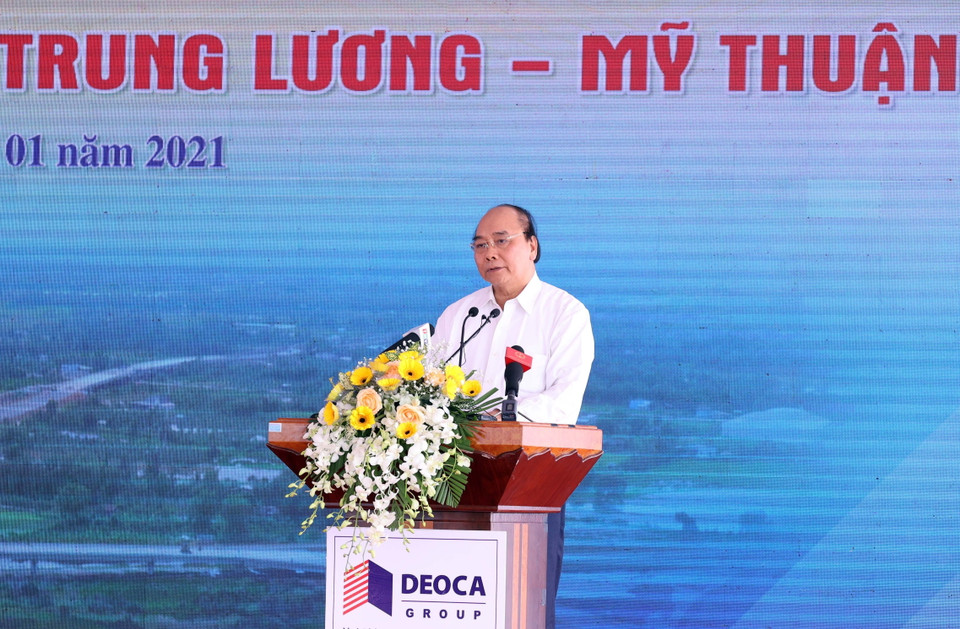 Thủ tướng Nguyễn Xuân Phúc phát biểu. (Ảnh: Thống Nhất/TTXVN)