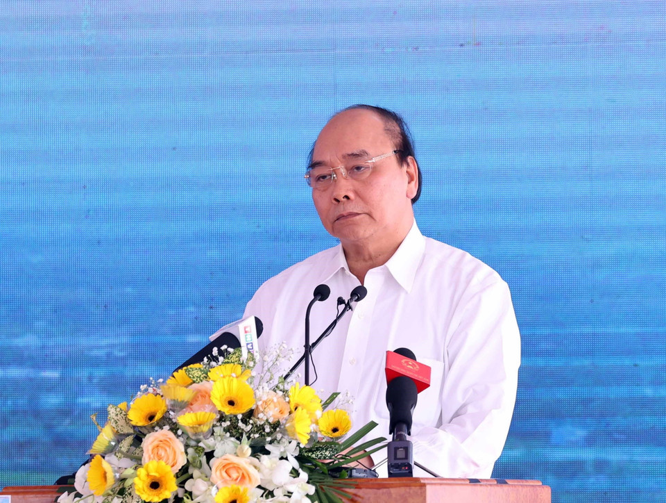 Thủ tướng Nguyễn Xuân Phúc phát biểu. (Ảnh: Thống Nhất/TTXVN)