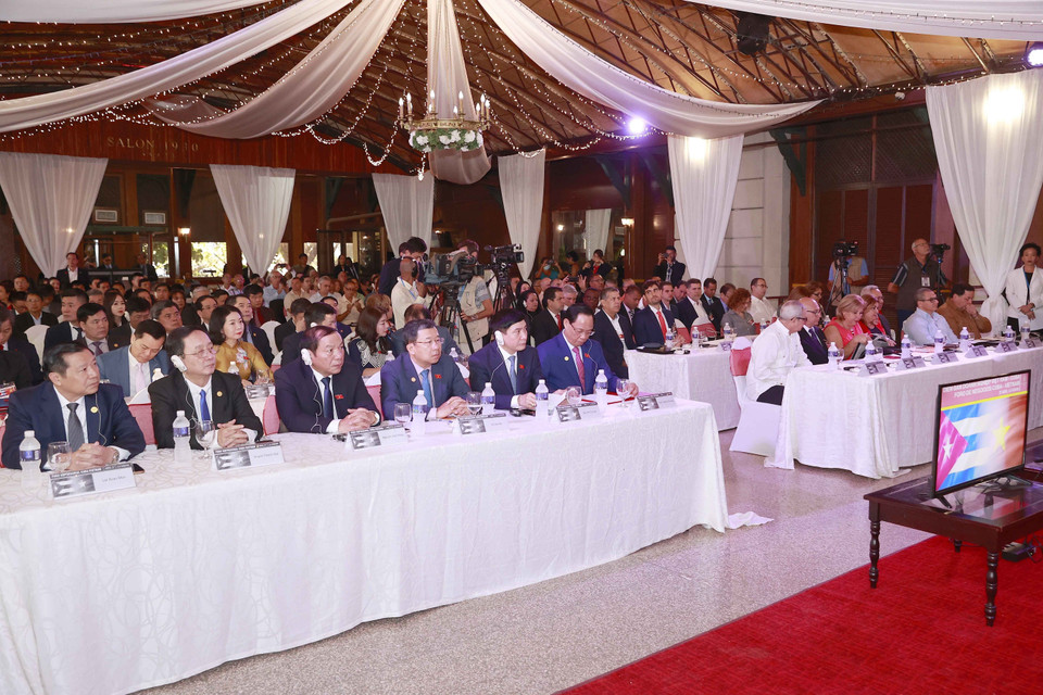 Đại biểu dự Diễn đàn thương mại và đầu tư Việt Nam-Cuba. (Ảnh: Doãn Tấn/TTXVN)