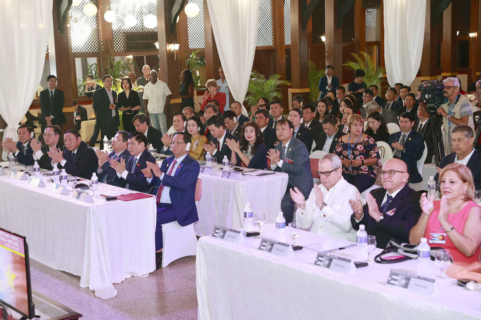 Đại biểu dự Diễn đàn thương mại và đầu tư Việt Nam-Cuba. (Ảnh: Doãn Tấn/TTXVN)