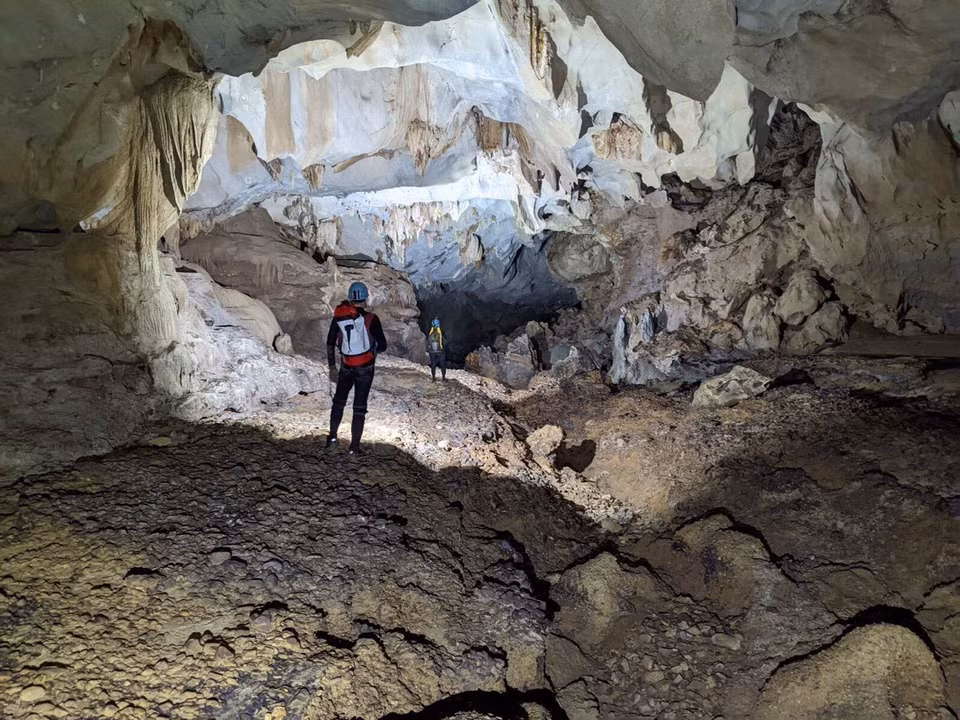 Hệ thống hang động còn nguyên sơ dài có tổng chiều dài 3.349m. (Ảnh: TTXVN phát)