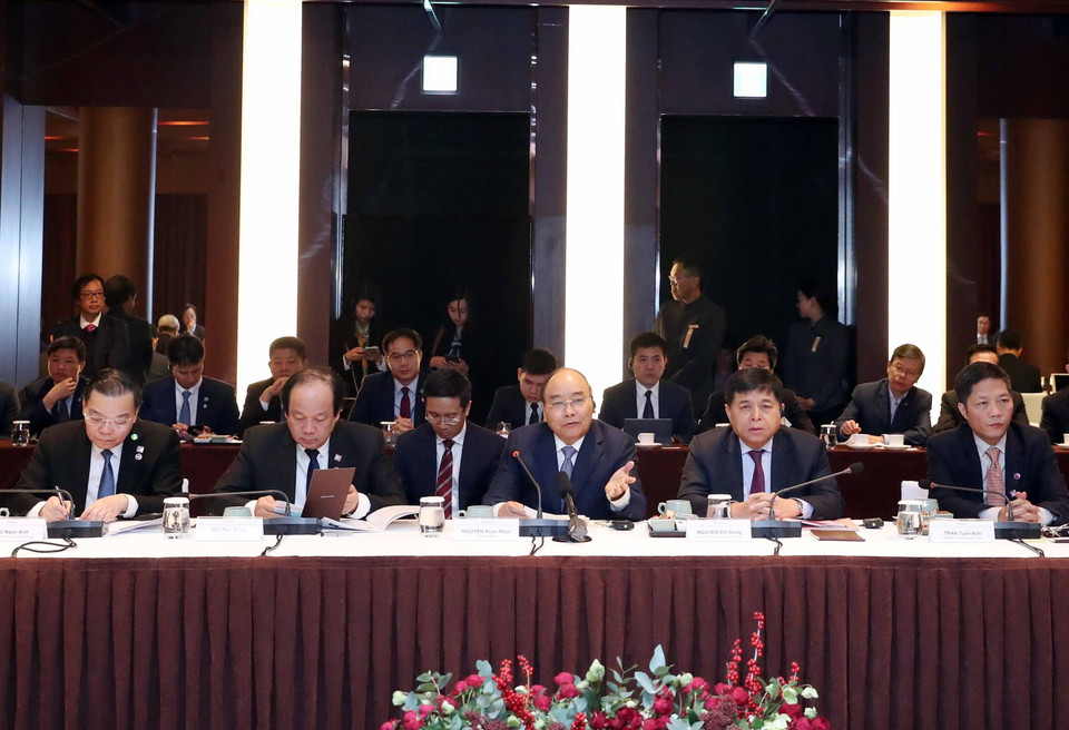 Thủ tướng Nguyễn Xuân Phúc phát biểu. (Ảnh: Thống Nhất/TTXVN)