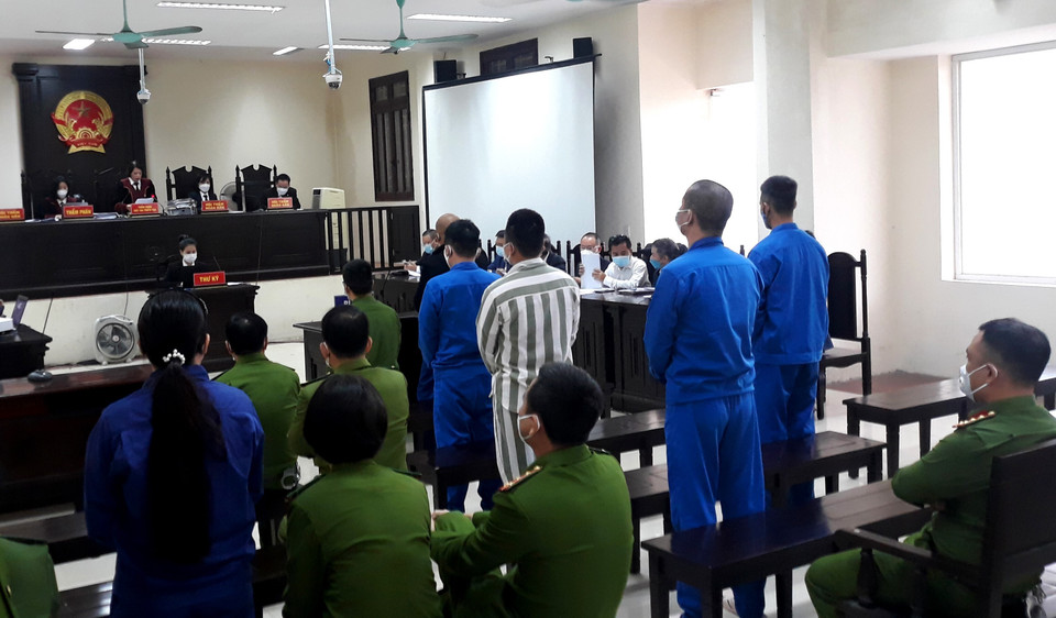 Quang cảnh phiên xét xử. (Ảnh: Thế Duyệt/TTXVN)