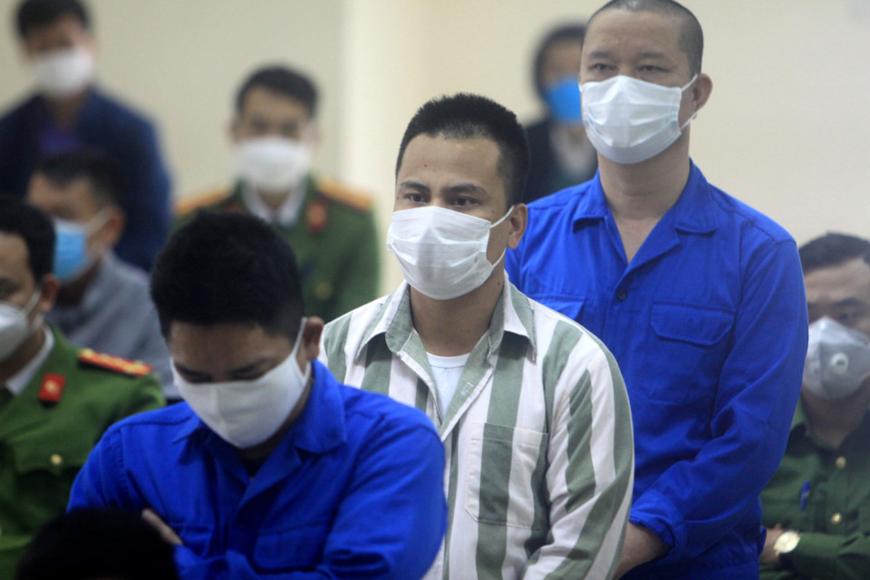 Cả 7 bị cáo nêu trên đều bị truy tố về tội "Cưỡng đoạt tài sản" quy định tại Điều 170 Bộ luật Hình sự năm 2015. (Ảnh: Thế Duyệt/TTXVN)