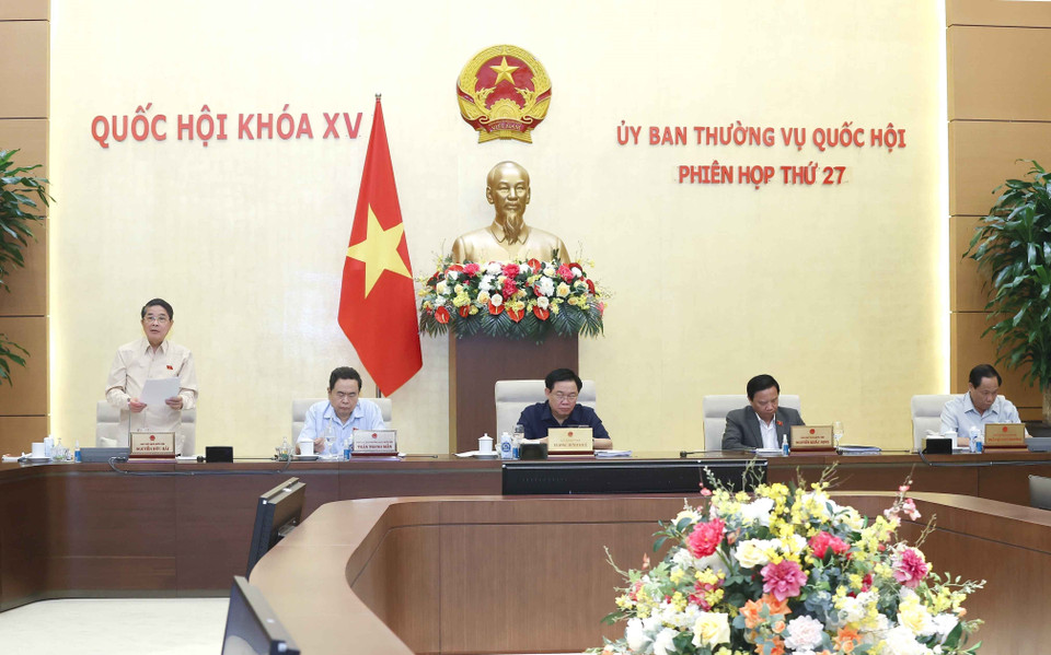 Phó Chủ tịch Quốc hội Nguyễn Đức Hải phát biểu. (Ảnh: Doãn Tấn/TTXVN)