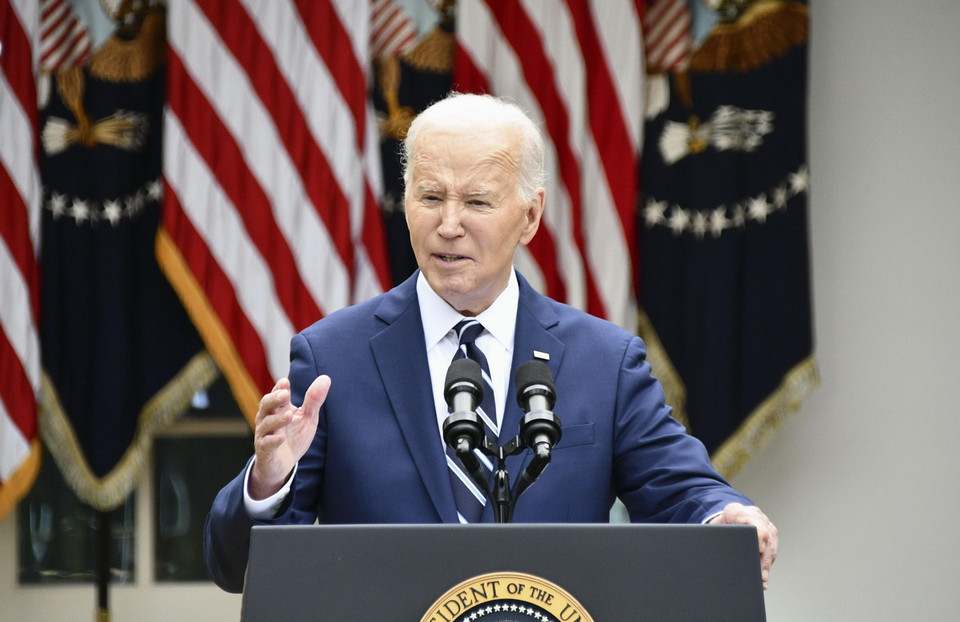 Ngày 22/5, người phát ngôn của Hội đồng An ninh quốc gia Nhà Trắng nêu rõ Tổng thống Mỹ Joe Biden (ảnh) luôn ủng hộ mạnh mẽ giải pháp hai nhà nước và ông cho rằng một nhà nước Palestine nên được hiện thực hóa thông qua các cuộc đàm phán trực tiếp giữa các bên. (Ảnh: Kyodo/TTXVN)