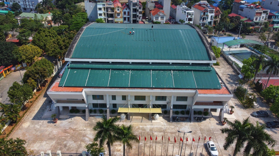 Tại Đại hội Thể thao Đông Nam Á lần thứ 31 - năm 2021 (SEA Games 31) diễn ra tại Việt Nam trong tháng 5/2022, nhà thi đấu Sóc Sơn (thị trấn Sóc Sơn, Hà Nội) là nơi diễn ra thi đấu môn Vovinam từ ngày 18-22/5. (Ảnh: Tuấn Anh/TTXVN)