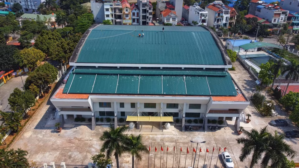 Tại Đại hội Thể thao Đông Nam Á lần thứ 31 - năm 2021 (SEA Games 31) diễn ra tại Việt Nam trong tháng 5/2022, nhà thi đấu Sóc Sơn (thị trấn Sóc Sơn, Hà Nội) là nơi diễn ra thi đấu môn Vovinam từ ngày 18-22/5. (Ảnh: Tuấn Anh/TTXVN)