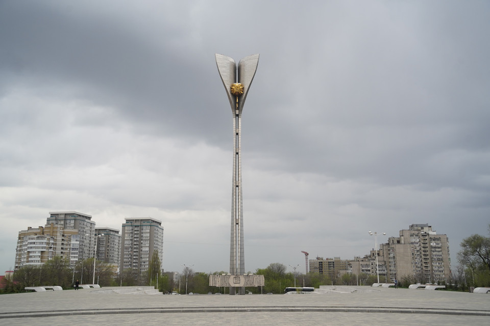 Đài tưởng niệm ''Những người lính giải phóng Rostov khỏi quân xâm lược Đức Quốc xã'' cao 72m. (Ảnh: Duy Trinh/TTXVN)