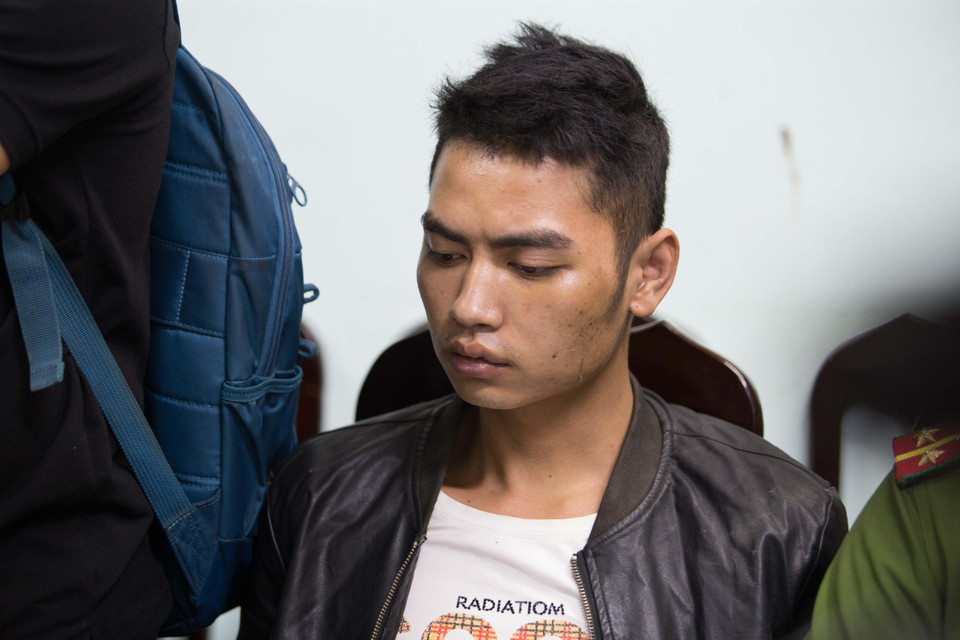 Nghi phạm Đinh Văn Trường khai mình không hề biết việc Giáp giết người. (Ảnh: PV/Vietnam+)