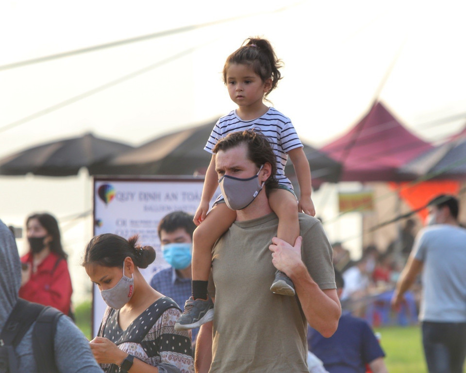 Sự kiện thu hút nhiều du khách quốc tế. (Ảnh: Tuấn Đức/TTXVN)