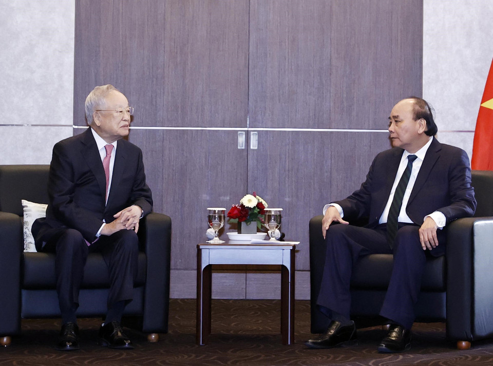 Chủ tịch nước tiếp Chủ tịch Tập đoàn CJ. (Ảnh: Thống Nhất/TTXVN)