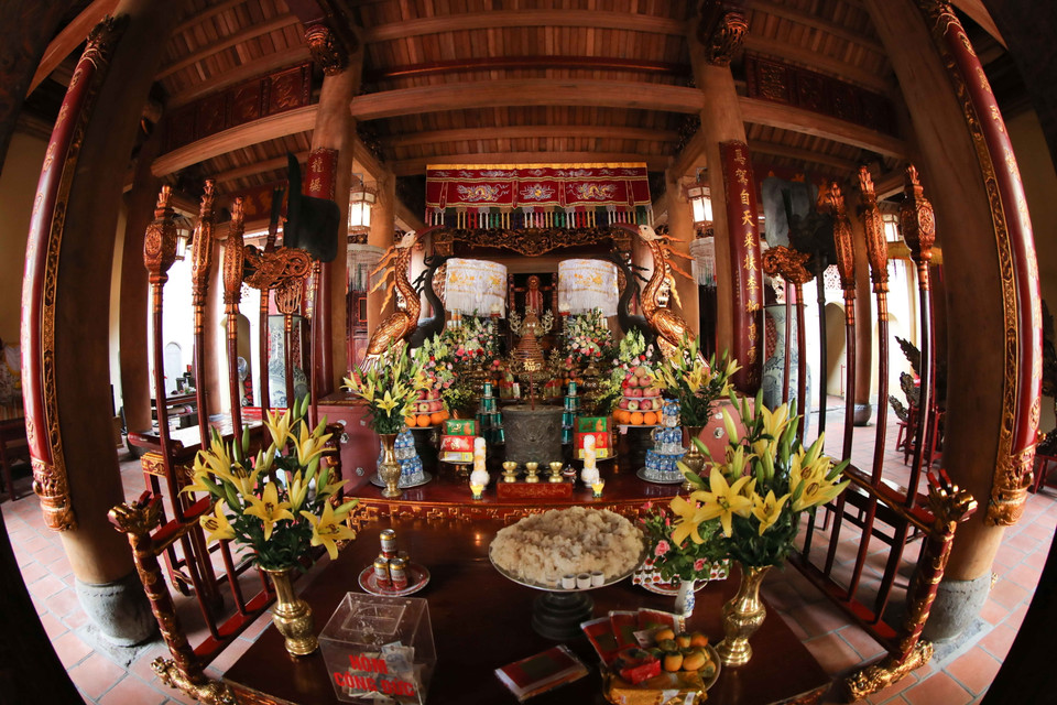 Bạch Mã là ngôi đền cổ, một di sản đặc sắc có lịch sử hình thành và phát triển gắn với Thăng Long-Hà Nội. (Ảnh: Thanh Tùng/TTXVN)