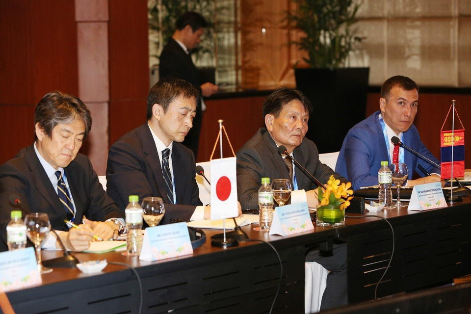 Đại diện Hãng thông tấn Kyodo của Nhật Bản tham dự cuộc họp. (Ảnh: Dương Giang/TTXVN)