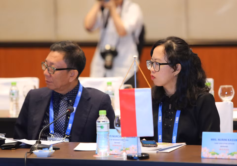 Đại diện Hãng thông tấn Antara của Indonesia tại cuộc họp. (Ảnh: Thành Đạt/TTXVN)