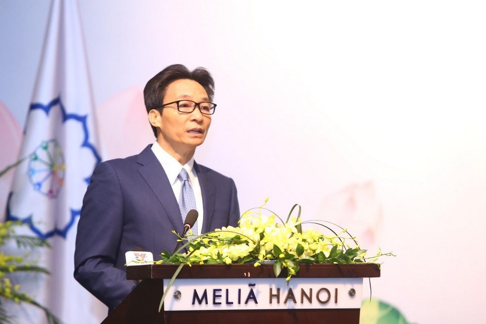 Phó Thủ tướng Vũ Đức Đam phát biểu. (Ảnh: Minh Quyết/TTXVN)