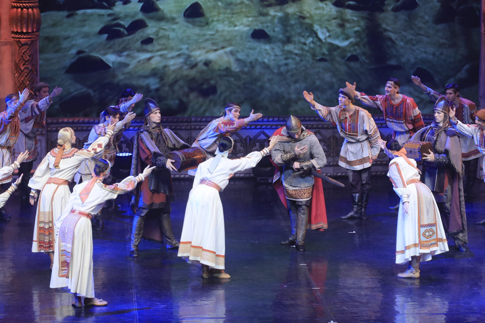 Bối cảnh khởi nguồn lịch sử nước Nga. (Ảnh: Trần Hiếu/TTXVN)