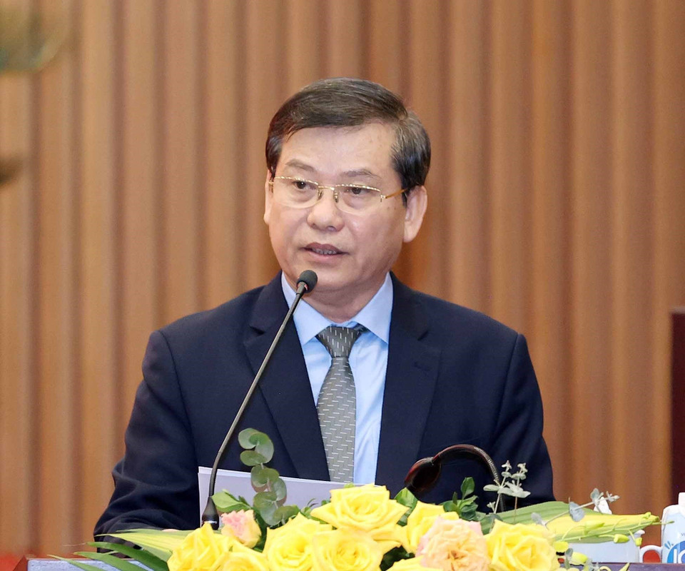 Viện trưởng Viện Kiểm sát Nhân dân Tối cao Lê Minh Trí phát biểu. (Ảnh: Thống Nhất/TTXVN)