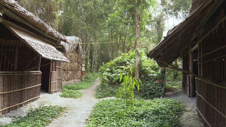 Di tích lịch sử Cái Chanh còn được gọi là Khu căn cứ Tỉnh ủy Bạc Liêu giai đoạn 1973-1975. (Ảnh: Chanh Đa/TTXVN)