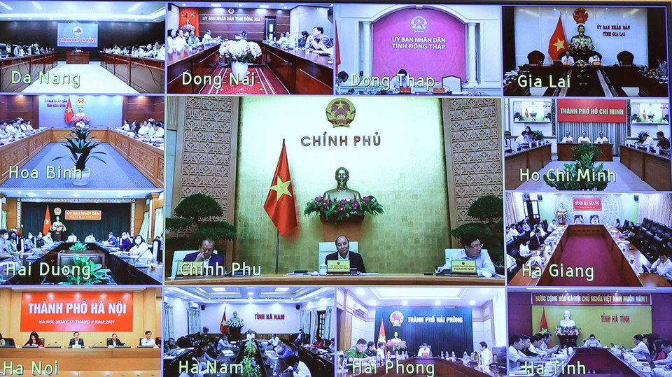 Quang cảnh phiên họp trực tuyến. (Ảnh: Thống Nhất/TTXVN)