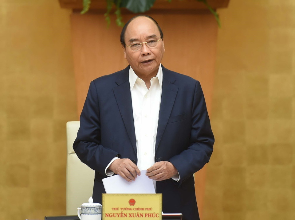 Thủ tướng Nguyễn Xuân Phúc phát biểu. (Ảnh: Thống Nhất/TTXVN)