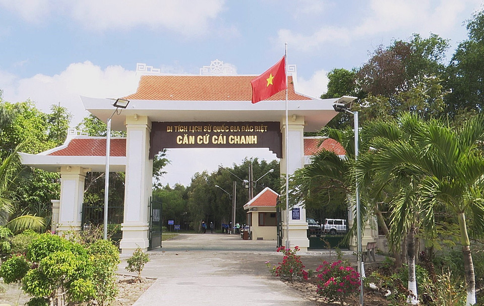 Di tích lịch sử Căn cứ Cái Chanh (huyện Hồng Dân, tỉnh Bạc Liêu) đã được Thủ tướng Chính phủ đã ký Quyết định 2280/QĐ-TTg ngày 31/12/2020 về việc xếp hạng Di tích quốc gia đặc biệt cùng 6 di tích lịch sử, di tích kiến trúc nghệ thuật, danh lam thắng cảnh khác. (Ảnh: Chanh Đa/TTXVN)