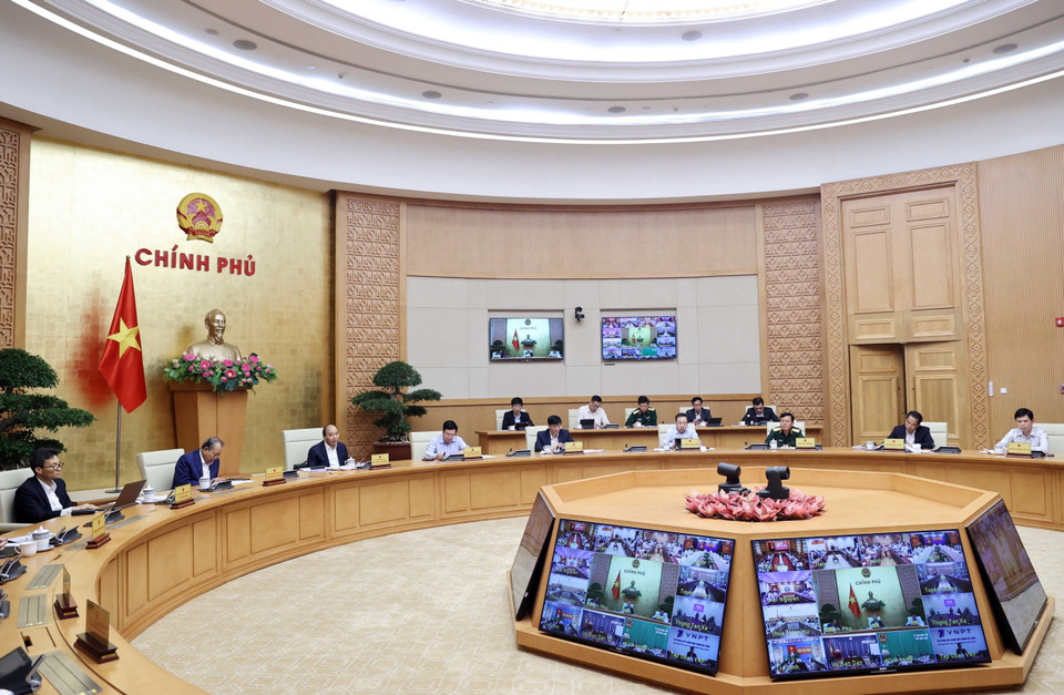 Quang cảnh phiên họp trực tuyến. (Ảnh: Thống Nhất/TTXVN)