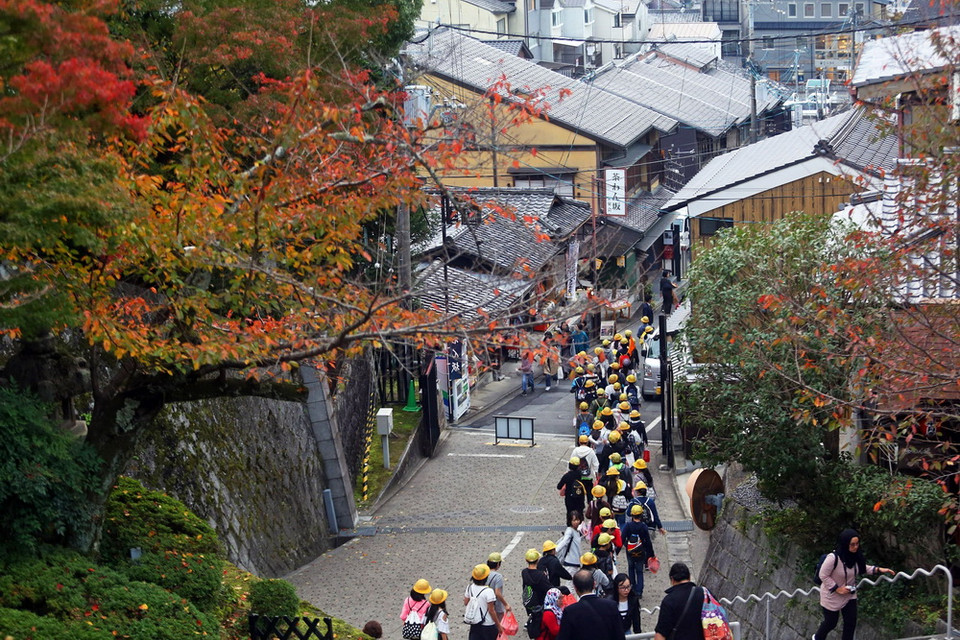 Kyoto nổi tiếng với những con phố cổ kính. (Ảnh: Huy Hùng/TTXVN)