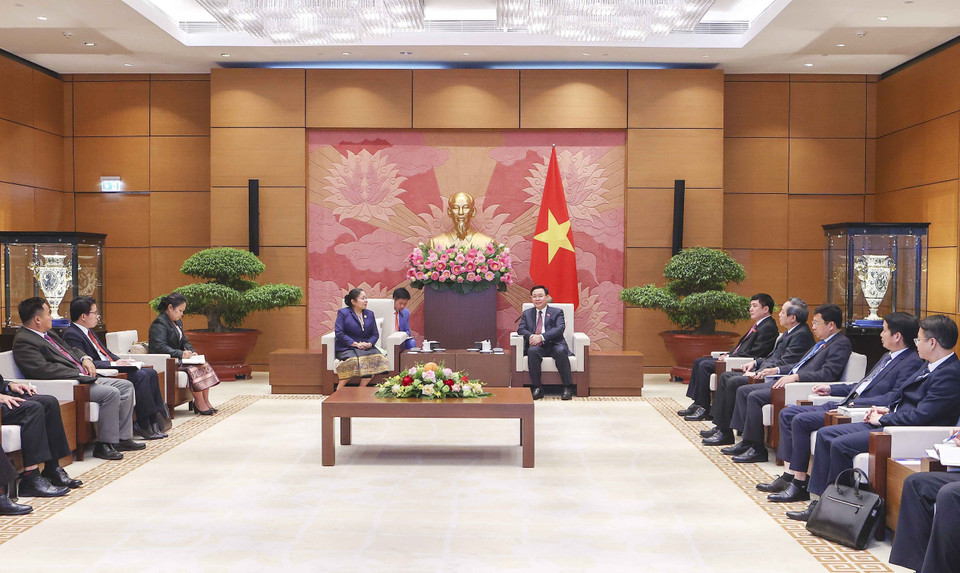 Quang cảnh buổi tiếp. (Ảnh: Doãn Tấn/TTXVN)