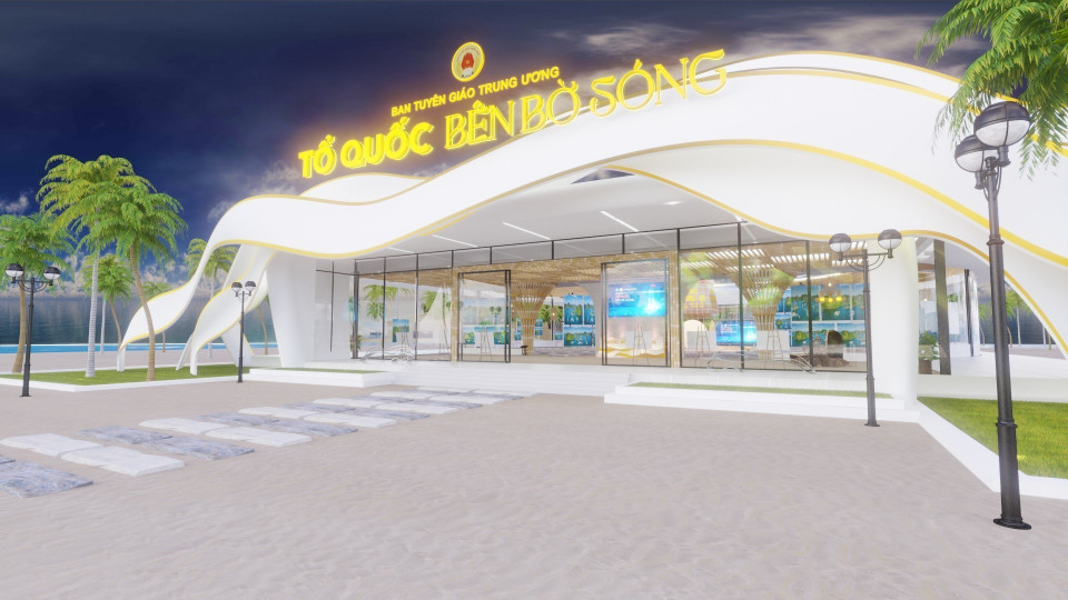 Triển lãm thực tế ảo ''Tổ quốc bên bờ sóng'' được ứng dụng công nghệ 3D trưng bày 121 tác phẩm ảnh nghệ thuật, trong đó có 110 ảnh đơn và 11 ảnh bộ được lựa chọn ra từ gần 6.000 tác phẩm tham dự. (Ảnh: TTXVN)