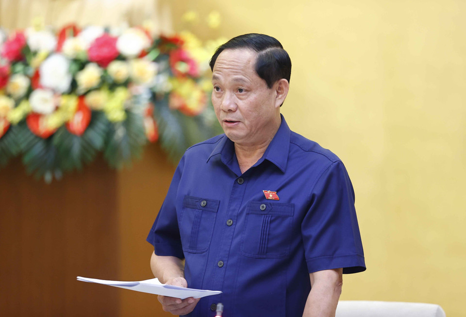 Phó Chủ tịch Quốc hội Trần Quang Phương phát biểu. (Ảnh: Doãn Tấn/TTXVN)