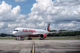 Một máy bay của hãng hàng không Air India. (Ảnh minh họa: ANI/TTXVN)