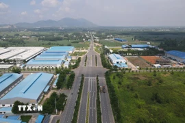 Khu Công nghiệp Sonadezi ở huyện Châu Đức (Bà Rịa-Vũng Tàu). (Ảnh: Hoàng Nhị/TTXVN)