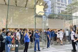 Một cửa hàng của Apple tại Tokyo (Nhật Bản). (Ảnh: Kyodo/TTXVN)