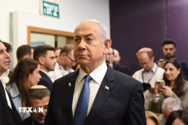 Thủ tướng Israel Benjamin Netanyahu tại tòa án ở Tel Aviv, ngày 10/12 năm ngoái. (Ảnh: THX/TTXVN)