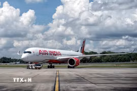 Một máy bay của hãng hàng không Air India. (Ảnh minh họa: ANI/TTXVN)