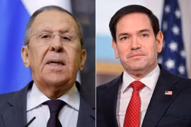 Ngoại trưởng Nga Sergei Lavrov (trái) và người đồng cấp Mỹ Marco Rubio. (Ảnh: Reuters/TTXVN)