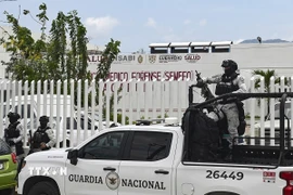 Các thành viên lực lượng phòng vệ quốc gia Mexico được triển khai trong một vụ việc tại bang Guerrero (Mexico) hồi tháng Sáu năm ngoái. (Ảnh: france24.com/TTXVN)