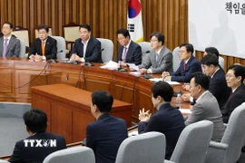 Một phiên họp của đảng Quyền lực Quốc dân (PPP) ở Seoul hồi tháng 12 năm ngoái. (Ảnh minh họa: Yonhap/TTXVN)