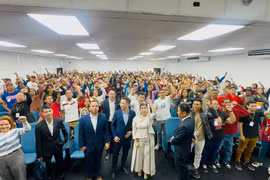 Quang cảnh sự kiện giao lưu thế hệ trẻ Việt Nam-Venezuela. (Ảnh: Đại sứ quán Việt Nam tại Venezuela/TTXVN phát)