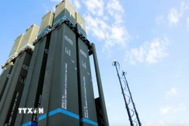 Hệ thống phòng không IRIS-T SLM của Đức ở Roethenbach. (Ảnh: Reuters/TTXVN)