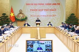 Sáng 25/2/2025, tại Hà Nội, Thủ tướng Phạm Minh Chính, Trưởng Ban Chỉ đạo phòng, chống lãng phí chủ trì Phiên họp thứ nhất của Ban Chỉ đạo. (Ảnh: Dương Giang/TTXVN)