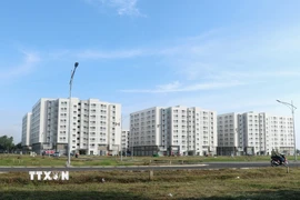 Một khu nhà ở xã hội ở thành phố Cần Thơ. (Ảnh: Thu Hiền/TTXVN)
