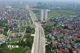 Một khu vực ở huyện Hoài Đức (Hà Nội). (Ảnh: Quốc Khánh/TTXVN)