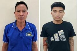 Hai đối tượng Khương và Phụ bị công an bắt giữ. (Nguồn: Báo Đồng Nai)