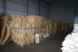 Tang vật vụ án. (Ảnh: TTXVN phát)