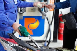 Một điểm kinh doanh xăng dầu của Petrolimex. (Ảnh: Trần Việt/TTXVN)