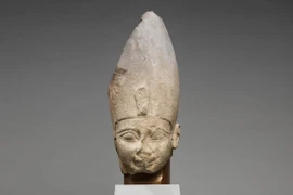 Một phần tượng của Pharaoh Ahmose I được trưng bày tại Bảo tàng Nghệ thuật Metropolitan. (Nguồn: Internet)